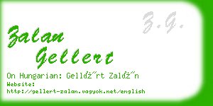 zalan gellert business card